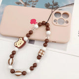 Little Bear Dish Bead Mobile Phone Sling Rope Women's Chain Accessory