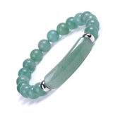 Crystal Bracelet Pink Tiger's Eye Green Aventurine European American Jewelry