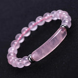Crystal Bracelet Pink Tiger's Eye Green Aventurine European American Jewelry