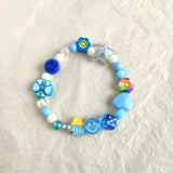 Smiley Candy Letter Beads Bracelet for Women