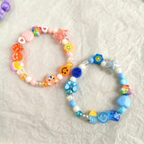 Smiley Candy Letter Beads Bracelet for Women