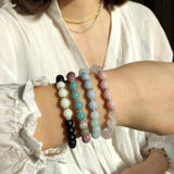 Glowing Crystal Stone Bracelets Men & Women Luminous Wrist Jewelry