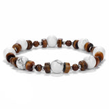 Spacer Stone Bead Bracelet Howlite Amethyst Aventurine 8mm