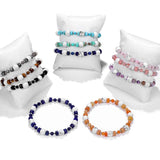 Spacer Stone Bead Bracelet Howlite Amethyst Aventurine 8mm