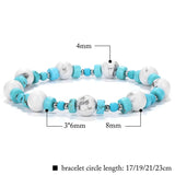 Spacer Stone Bead Bracelet Howlite Amethyst Aventurine 8mm