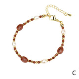 Natural Stone Beads Pearl Bracelets for Women DIY Jewelry Making