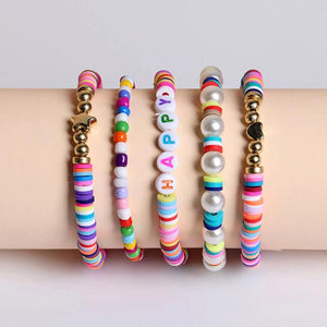 Boho Multicolor Bracelet Set for Women
