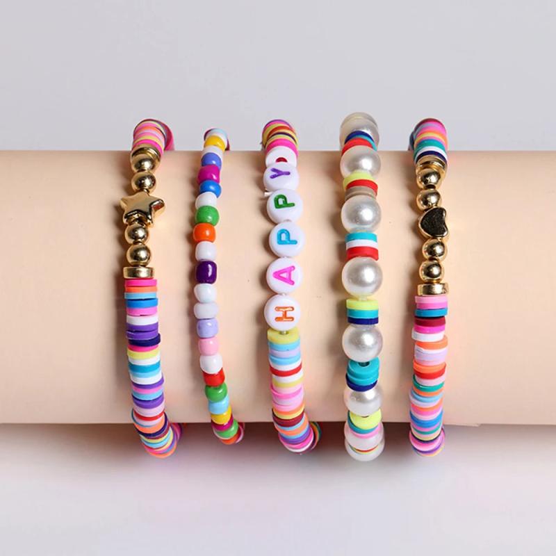 Boho Multicolor Bracelet Set for Women