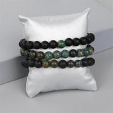 3Pcs/Set Tiger Eye Beaded Bracelets Yoga Healing Jewelry