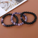3Pcs/Set Tiger Eye Beaded Bracelets Yoga Healing Jewelry