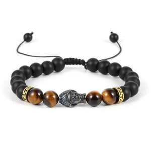 Religious Gem Stones Pulseras 8mm Tiger Eye Lapis Beads Bracelet