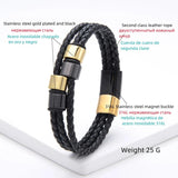 Casual Sports Style 4 Circles Charm Leather Rope Men's Bracelet