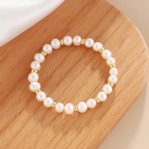Nature Pearl Beaded Bracelet for Women Girls