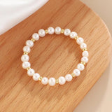 Nature Pearl Beaded Bracelet for Women Girls