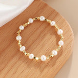 Nature Pearl Beaded Bracelet for Women Girls