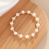 Nature Pearl Beaded Bracelet for Women Girls