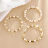 Nature Pearl Beaded Bracelet for Women Girls