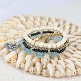 Vintage Multi-Layer Beads Bracelets for Women - Charms Strand Bracelet Set