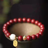 Red Crystal Transfer Beads Bracelets for Couples