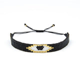 Hand Woven Retro Pattern Rice Ball Bracelet Unisex Beaded Bracelet