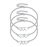 634D Matching Heart Distance Bracelets Friendship Gift for Sisters Besti