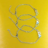 634D Matching Heart Distance Bracelets Friendship Gift for Sisters Besti