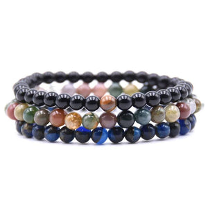 Hematite Natural Stone Beads Bracelet for Men