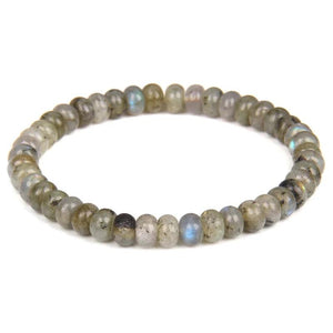 Natural Stone Beaded Bracelet Round 4x6mm Lapis Lazuli Amazonite