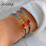 2Pcs Rainbow Card Bracelets, Gay Pride Jewellery for Women Men