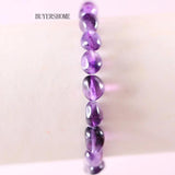 Red Garnet Women Bangle Jewelry Gift Stretch Natural Stone Beads
