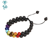 7 Chakra Beads Bracelet Natural Stone Reiki Healing Balance Bracelet