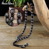 12*14mm 33 Ke Muslim Prayer Bracelet Pendant Tassel Islamic Worship Bracelet