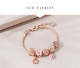 Rose Sakura Pink Bracelets - DIY Bead Bracelet Party Jewelry Making