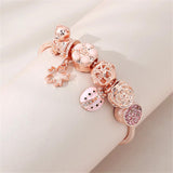Rose Sakura Pink Bracelets - DIY Bead Bracelet Party Jewelry Making