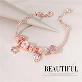 Rose Sakura Pink Bracelets - DIY Bead Bracelet Party Jewelry Making