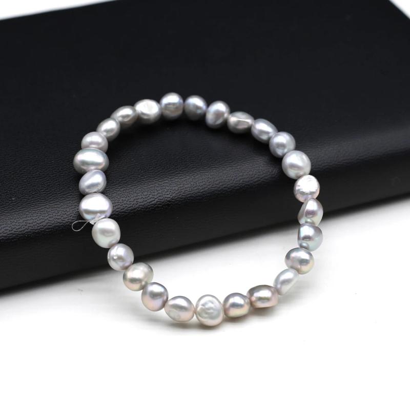 Natural Freshwater Pearl Beaded Bracelet Women's Jewelry Charm 1PC