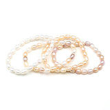 Natural Freshwater Pearl Beaded Bracelet Women's Jewelry Charm 1PC