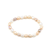 Natural Freshwater Pearl Beaded Bracelet Women's Jewelry Charm 1PC