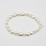 Natural Freshwater Pearl Beaded Bracelet Women's Jewelry Charm 1PC