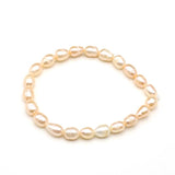 Natural Freshwater Pearl Beaded Bracelet Women's Jewelry Charm 1PC