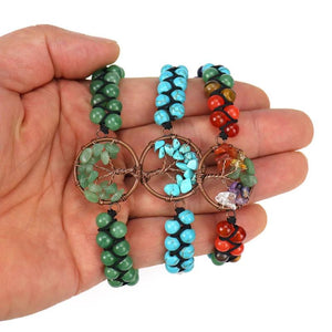 Tree of Life Beaded Bracelet Hand Winding