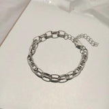 Kpop Taehyung V Punk Chain Link Bracelet H-pop Style Jewelry for Fans