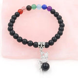 FYS Bracelet Agate 8mm Round Beads Chakra Green Aventurine Jewelry
