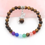 FYS Bracelet Agate 8mm Round Beads Chakra Green Aventurine Jewelry
