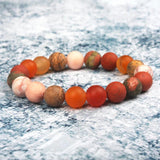 10mm Natural Stone Beads Bracelet Universe Space Planets Sun Bracelet