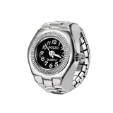Vintage Rings Punk Elastic Adjustable Timetable Quartz Ladies Fade Resistant