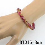 Tourmaline Natural Stone Beads Bracelet 6-12mm Round Gems