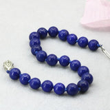 Natural Lapis Lazuli Stone Beads Bracelet 7.5in