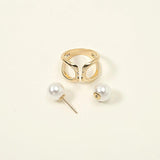 Fashionable Two Pearls Scarf Buckle Brooch