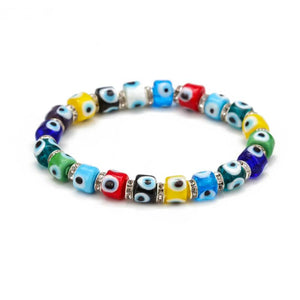 Colorful Evil Eye Bead Bracelet for Women Girls BD472